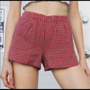 brandy Melville plaid shorts